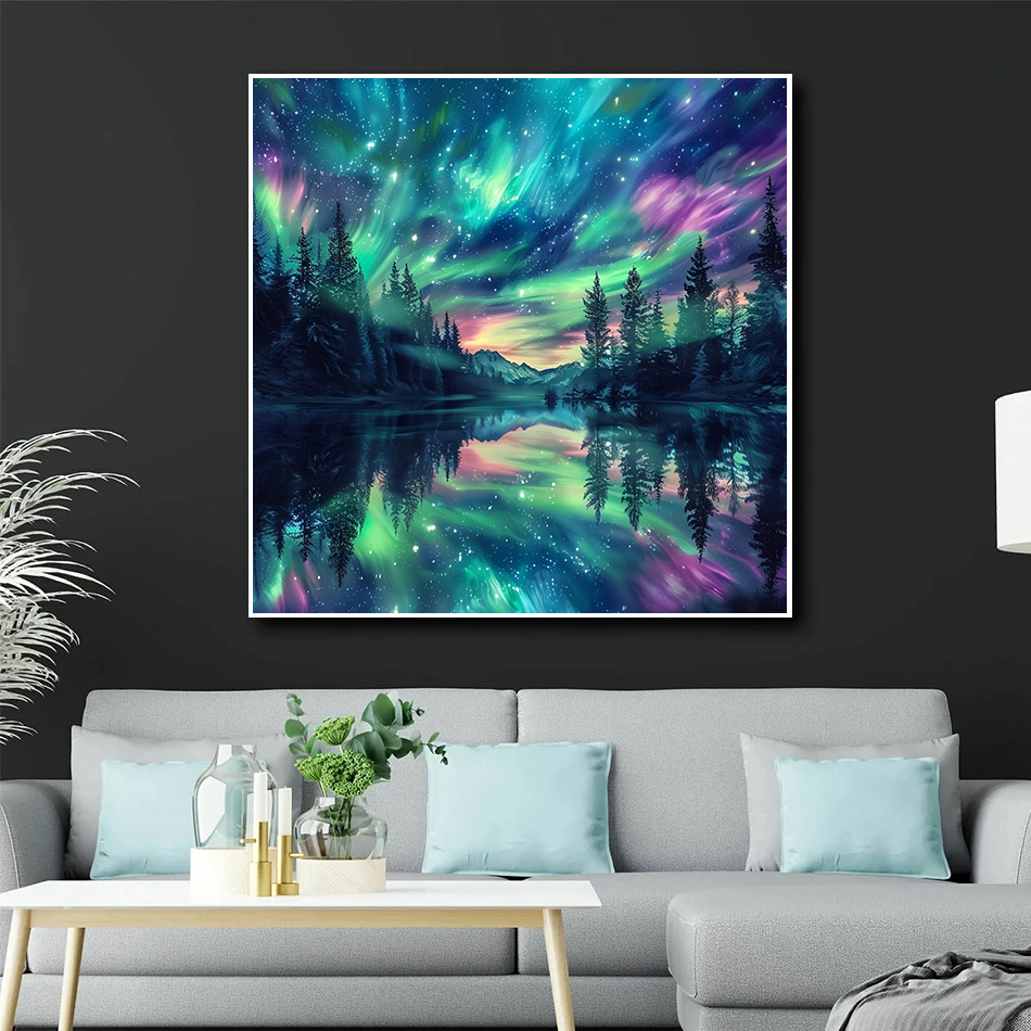 Pintura de Diamantes DIY sin M - Resin Art Wallpaper reseña y precio