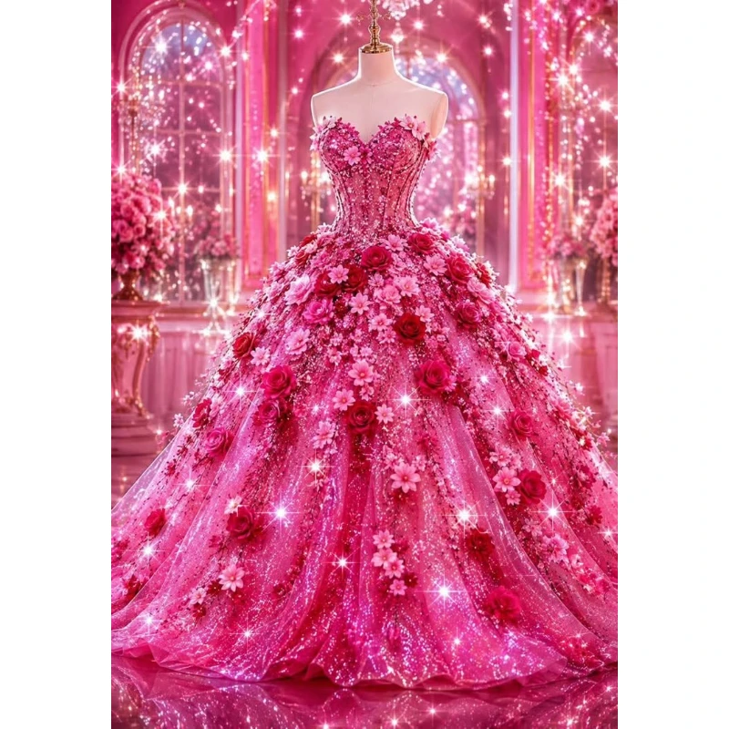 Vestido de novia rosa brillant - Resin Art Wedding Gift reseña y precio