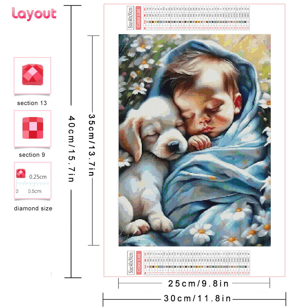 Huacan-pintura de diamante 5D  - Resin Art Baby reseña y precio