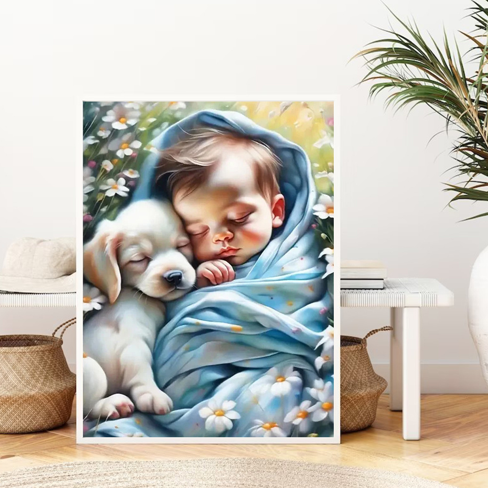 Huacan-pintura de diamante 5D  - Resin Art Baby reseña y precio